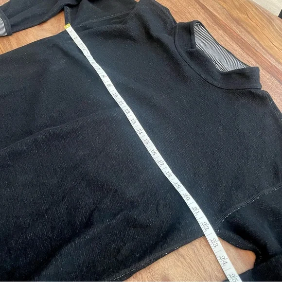 Eileen Fisher Doubleknit Organic Cotton Reversible Mock Neck Top - Picture 10 of 13